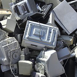 disposed technology piled up