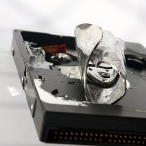 Destroyed hard drive
