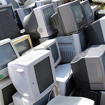 old desktop computers for e-waste recycling